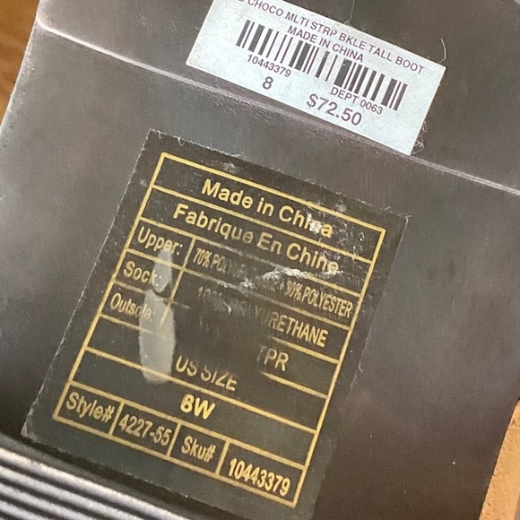 Torrid Buckle Moto Boots Size 8 Wide Tan Wide Calf Knee High Boot - Picture 12 of 14